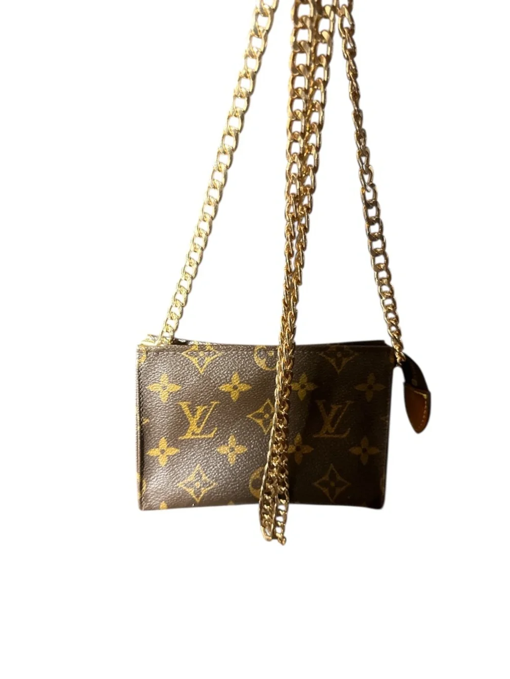 Auth Louis Vuitton Poche Toilette 15 Cosmetic Pouch Monogram
